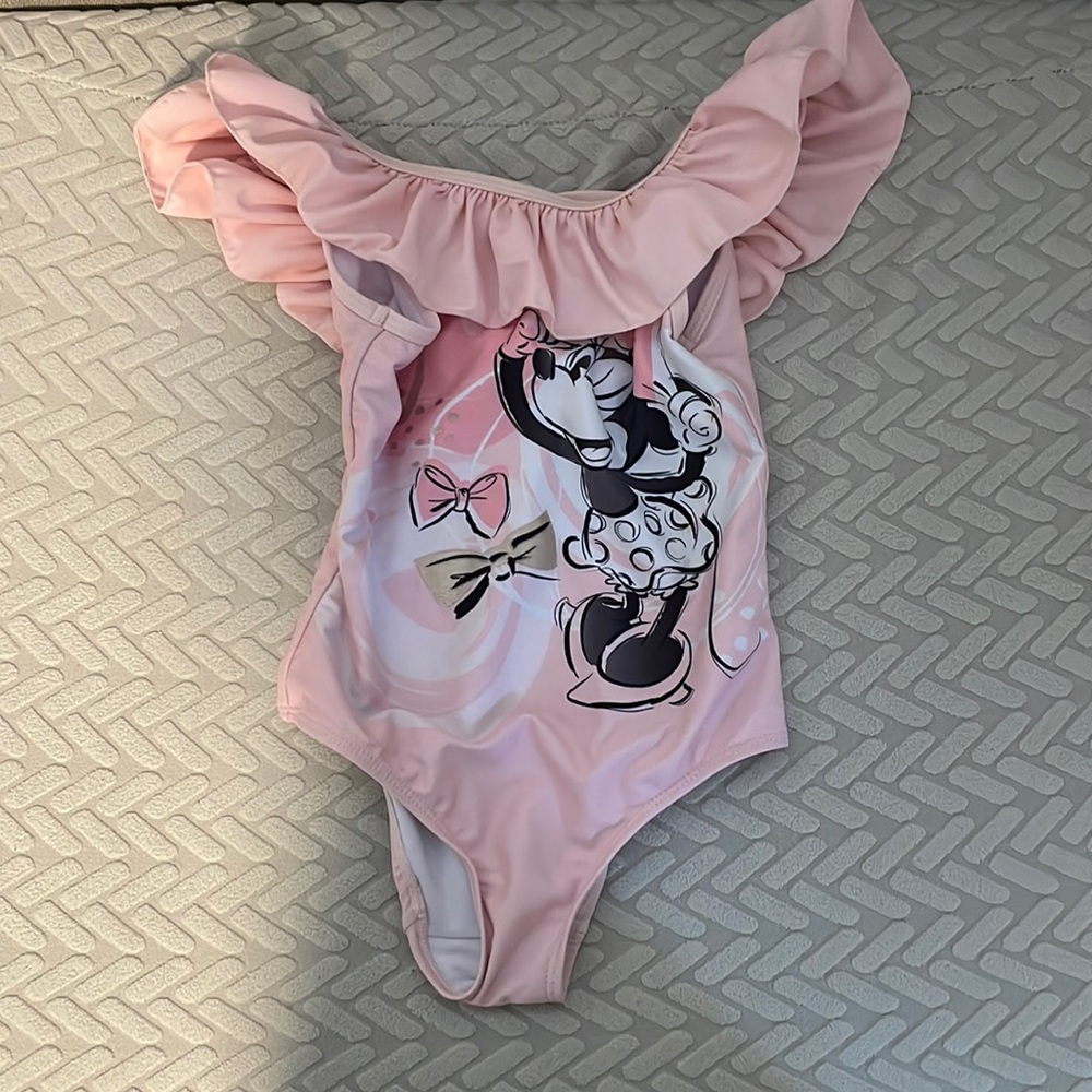 Disney Store Girls Minnie Mouse Bathing Suit